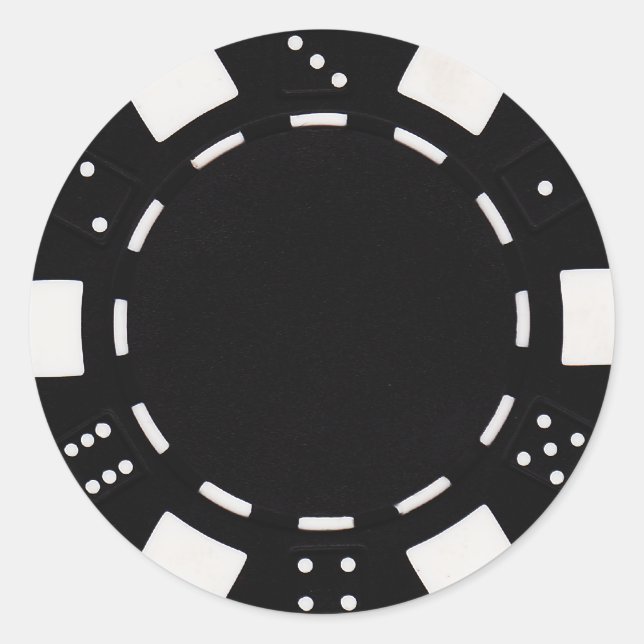 pokerchip sticker black (Front)