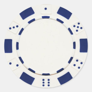 pokerchip sticker white