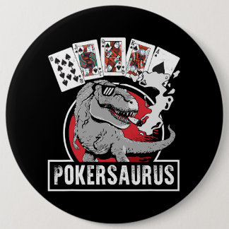 Pokersaurus Casino Poker T Rex Dinosaur Gambling G Button