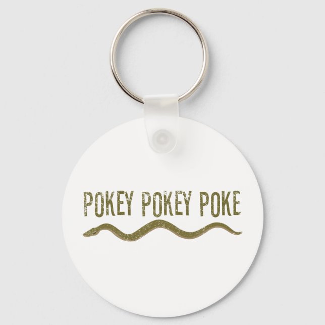 "Pokey Pokey Poke" Keychain (Front)