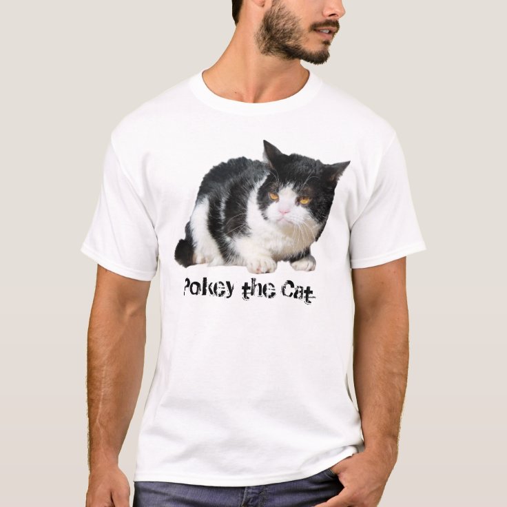 Pokey the Cat - T-Shirt (Customizable Text) | Zazzle