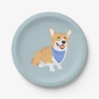 Corgi cheap paper plates