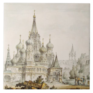 Pokrovsky Cathedral and Spasskaya Tower Ceramic Tile