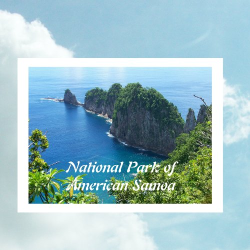 Pola Islands American Samoa National Park  Postcard