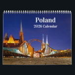Poland 2026 Photo Calendar<br><div class="desc">Journey around Poland and tour around the cities of Warsaw,   Krakow,  and Wroclaw taking in the architecture and top tourist sites as you move through the 12 months of the year in this 2026 photo calendar.</div>