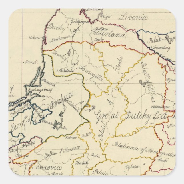 Poland 4 square sticker (Front)