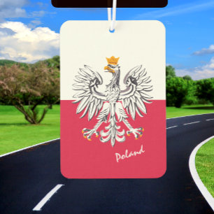 Poland air freshener, patriotic, Polish Flag Air Freshener