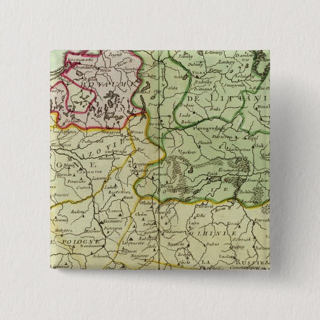 Poland and Lithuania Pinback Button (Front)