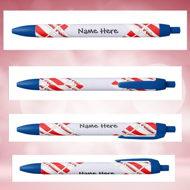 Poland and Polish Flag Tiled with Your Name Pen (Creator Uploaded)