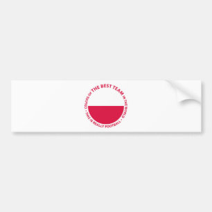 Poland Art Shield Bumper Sticker