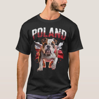 Poland Bulldogs Proud Dog Lovers Apparel for Fans T-Shirt