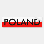 Poland Bumper Sticker at Zazzle