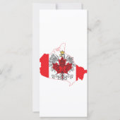 Poland Canada Flag Map (Front)