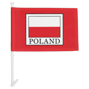 Poland Car Flag
