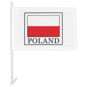 Poland Car Flag