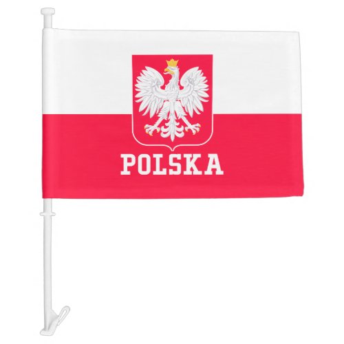 Poland Car Flag