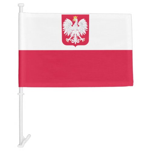 Poland Car Flag