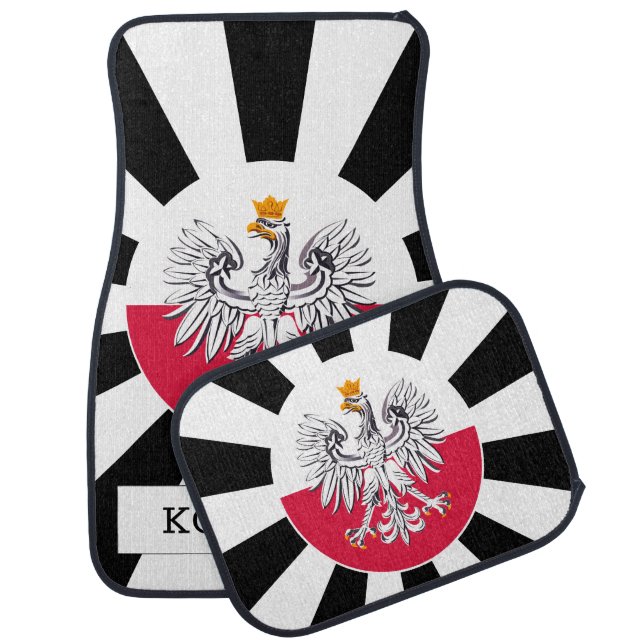 Poland Car Floor Mat & Polish Flag / Patriots (Set)