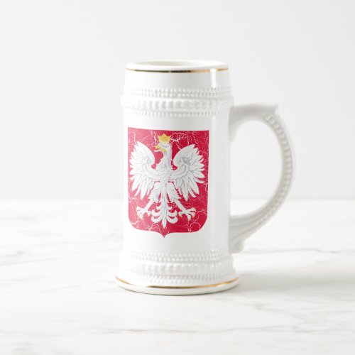 Poland Coat Of Arms Beer Stein