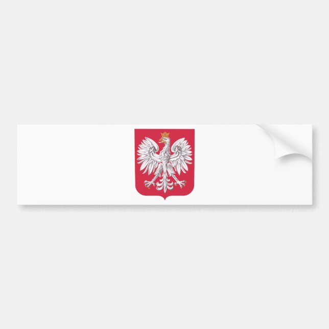 Poland coat of arms bumper sticker (Front)