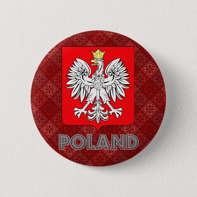 Poland Coat of Arms Button (Front)