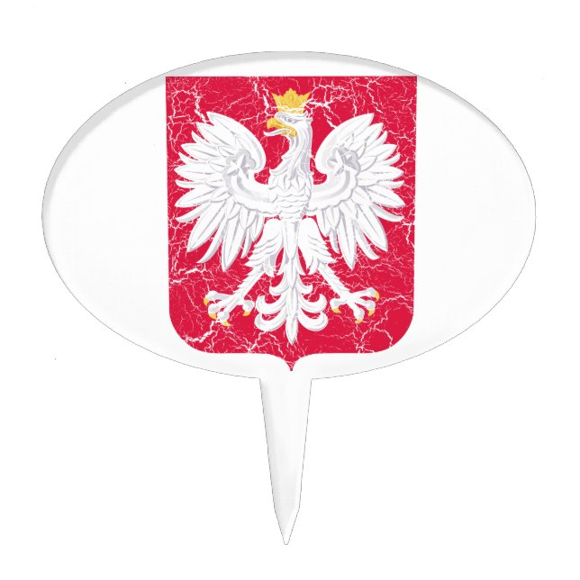 Poland Coat Of Arms Cake Topper (Front)