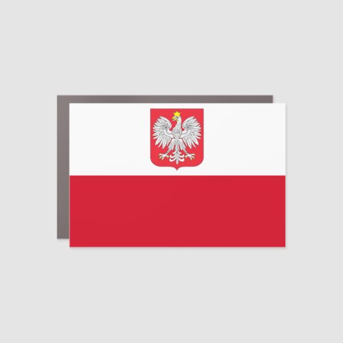 Poland Coat of Arms Car Magnet