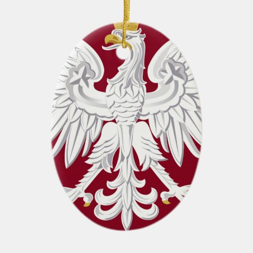 Poland Coat of Arms Ceramic Ornament
