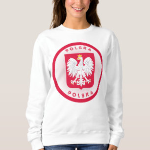 Poland Coat of Arms Circle Shape  Sweatshirt