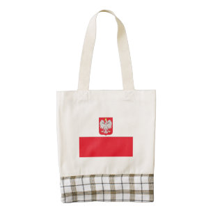Poland Coat of Arms Flag Zazzle HEART Tote Bag