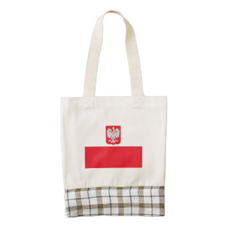 Poland Coat of Arms Flag Zazzle HEART Tote Bag