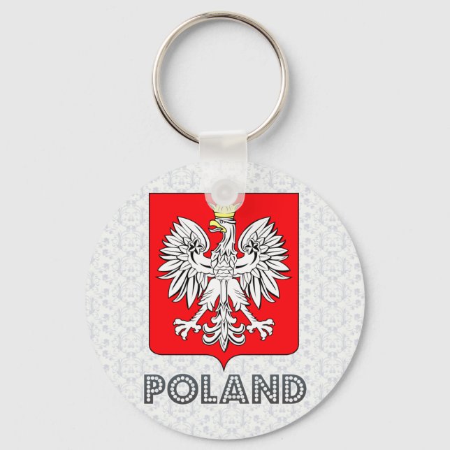 Poland Coat of Arms Keychain (Front)