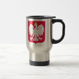 Poland Coat Of Arms Travel Mug