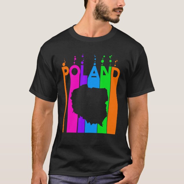Poland Colorful Bubbles T-Shirt (Front)