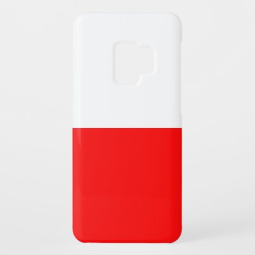 poland country flag  red white case