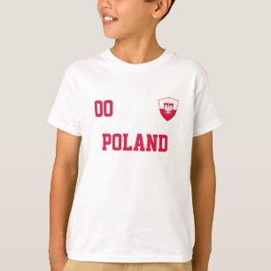 Poland Custom Name And Number Football T-Shirt