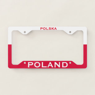 Poland Customizable License Plate Frame