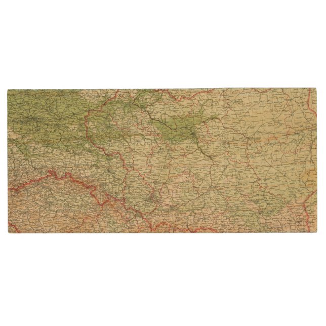 Poland & CzechoSlovakia Wood Flash Drive (Front)