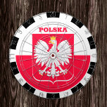 Poland Dartboard & Polish Flag darts / game board<br><div class="desc">Dartboard: Poland & Coat of Arms,  Polish flag darts,  family fun games - love my country,  summer games,  holiday,  fathers day,  birthday party,  college students / sports fans</div>