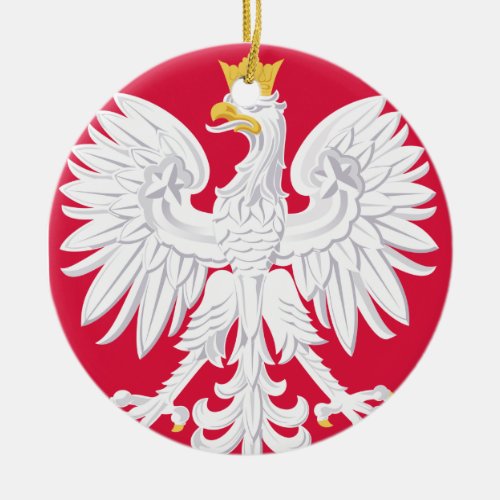 POLAND Eagle Christmas Ornament