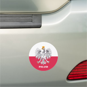 Poland & Eagle, Polish Flag /car travel sticker Car Magnet