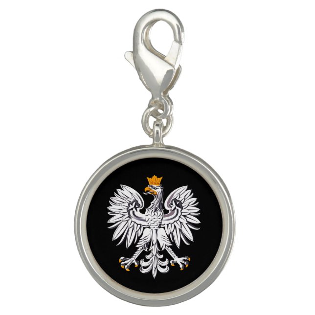 Poland & Eagle, Polish Flag fashion, travel/sports Charm (Front)