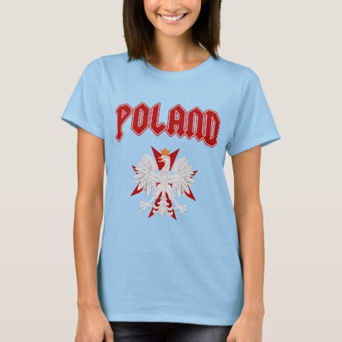 Poland Eagle Red Cross t shirt