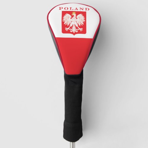 Poland Eagle Red Shield Golf Head Cover