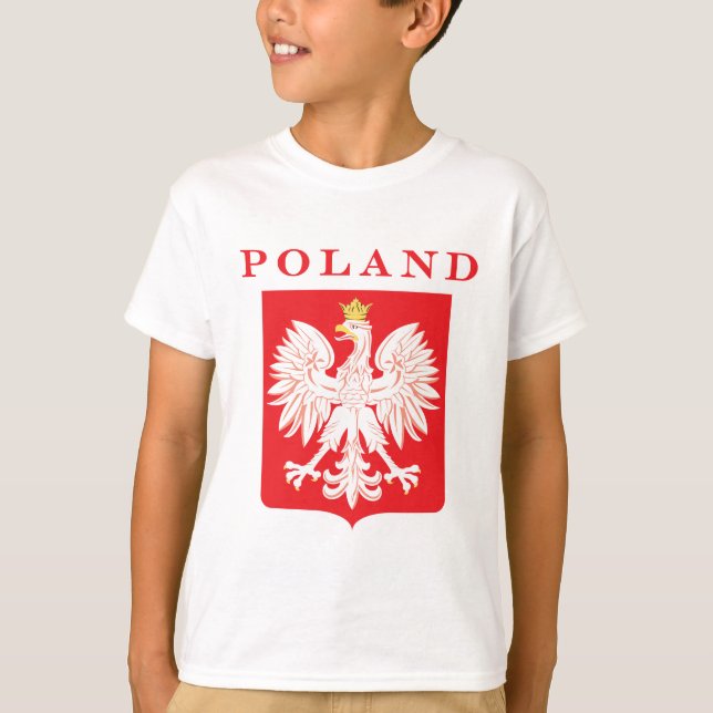 Poland Eagle Red Shield T-Shirt (Front)