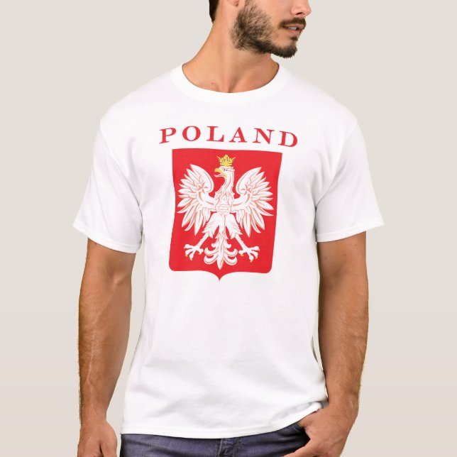 Poland Eagle Red Shield T-Shirt (Front)