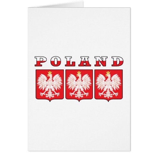 Poland Eagle Shields Cards (Front)