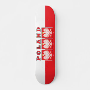 Poland Eagle Shields Skateboard