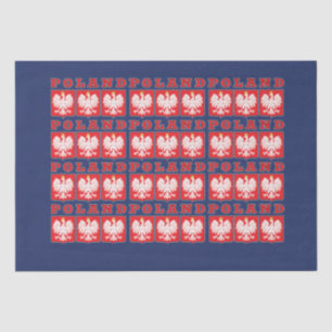 Poland Eagle Shields Tissue Paper