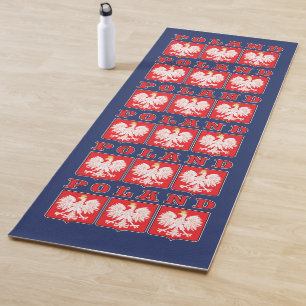 Poland Eagle Shields Yoga Mat